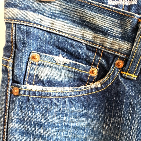 Edwin Vintage Flares Made in Japan Distressed Women NWOT Boho Gypsy Luxury - Picture 7 of 16